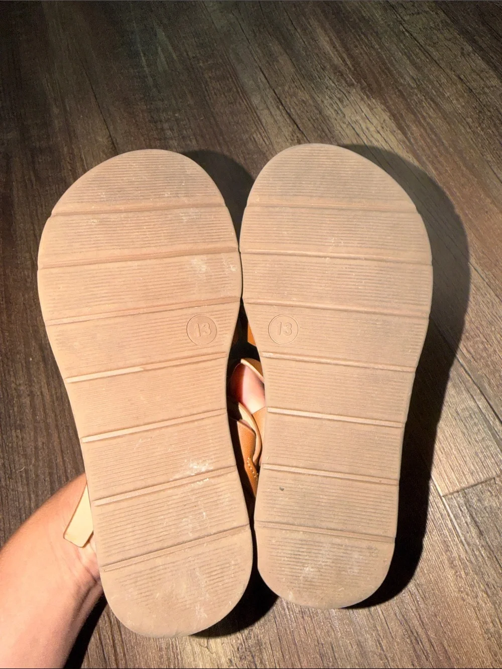 Cat & Jack Girls Brown Sandals  size 13